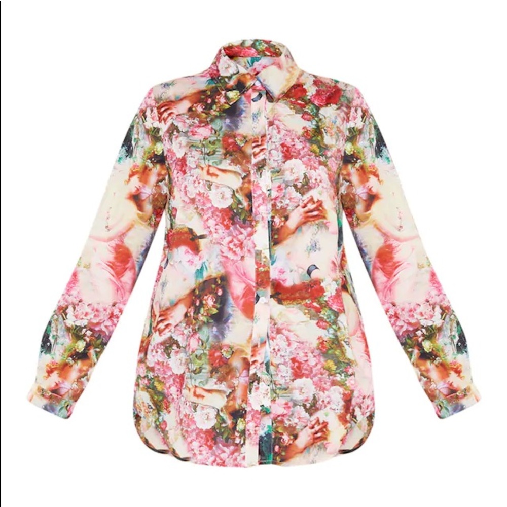 Pretty Little Thing Rose Femme Shirt - Picture 2 of 3